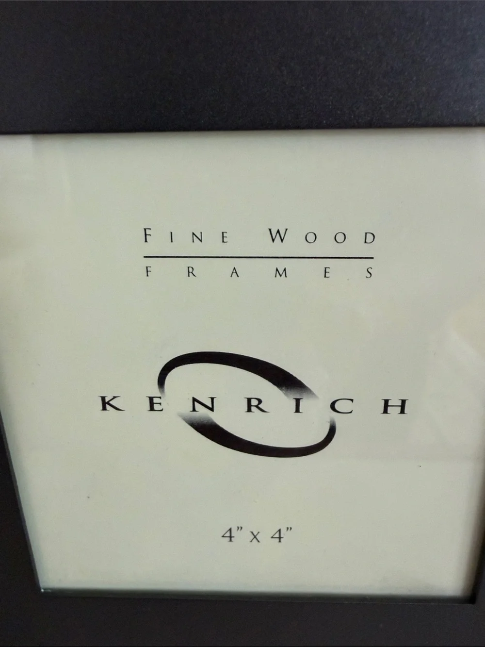 Enrich Black Metal Tabletop Picture Frame - 4x4 Display